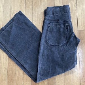 Wide Leg Black/Blue Jeans
